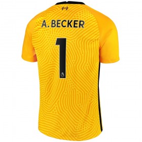 Camisolas de futebol Liverpool A.Becker 1 Guarda Redes Equipamento Alternativa 2020/21 Manga Curta